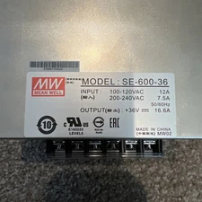  Mean Well PSU SE-600-36 Power Supply 
