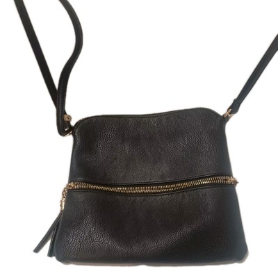 Black Faux Leather Purse. No Name