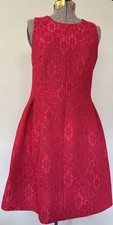 Red lace Calvin Klein dress Size 6
