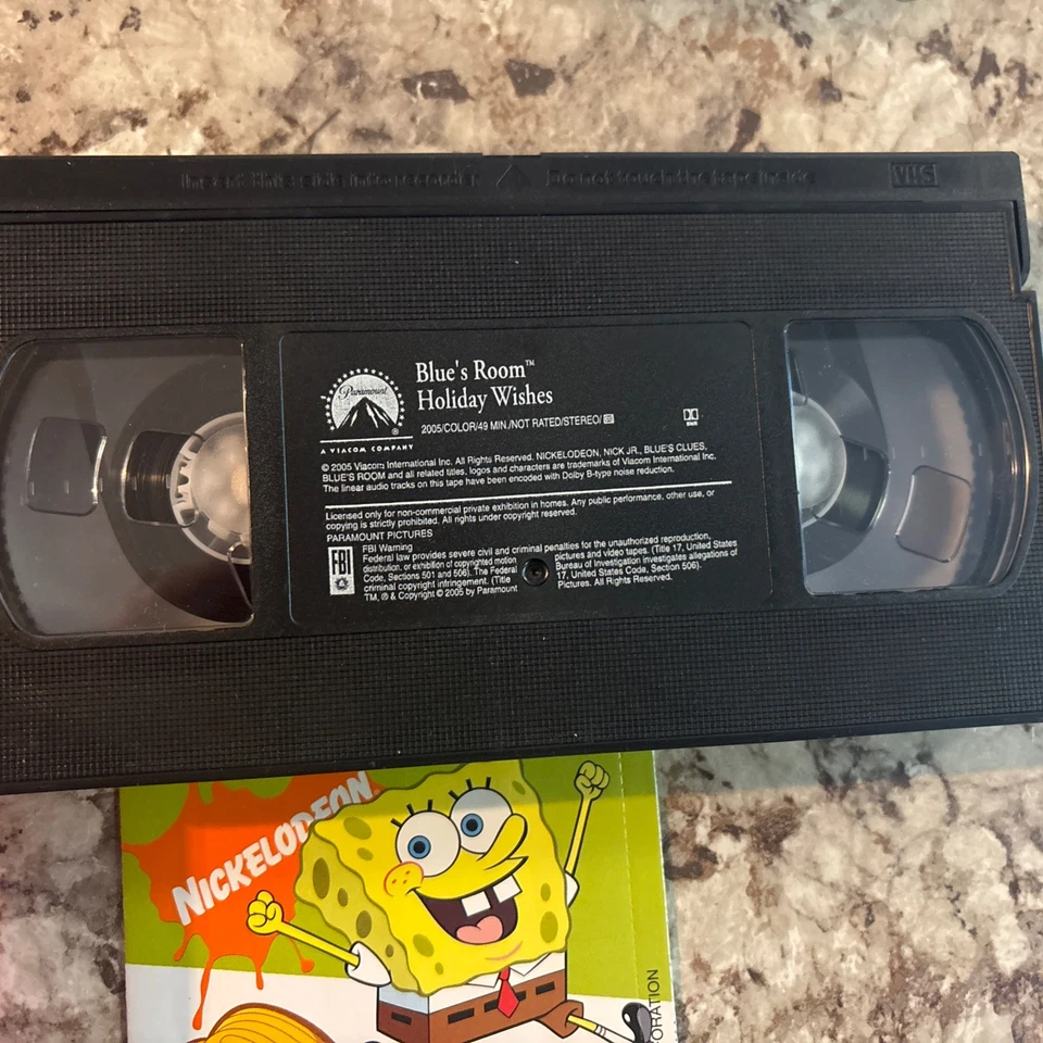 Nickelodeon Blue's Room Blue's Clues Holiday Wishes VHS 2005 & RARE PROMO INSERT - Image 3 of 4