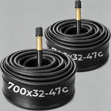 2PCS Bike Inner Tubes 700x32/47C 28" Bicycle Wheel Sizes 48mm Schrader Valve