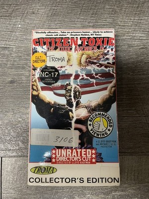 The Toxic Avenger IV - Citizen Toxie (VHS, 2003, Unrated Version) EXTREMELY RARE
