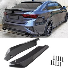 Glossy Black Rear Bumper Diffuser Splitter Canards For Kia Forte K3 Optima K5