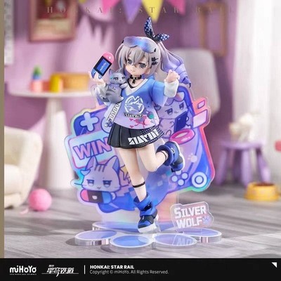 Authentic miHoYo/Honkai: Star Rail ''Little Bean Cat Series'' Silver Wolf Figure