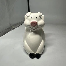 #S10-Vintage Ceramic  Ron Gordon Pig Themed Napkin Holder. Small Chip. See Photo