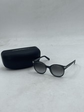 Salvatore Ferragamo Women's Round Sunglasses Crystal Black/Grey Gradient SF833S