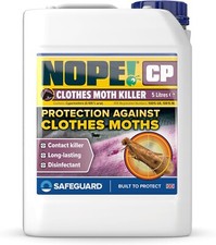 NOPE CP Moth Killer Spray 5L - Moth Repellent for Home, Wardrobe & Carpets