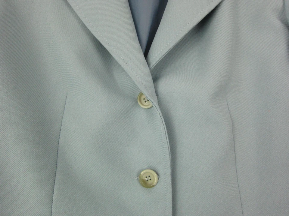 Jaqueta Bobbie Brooks Vintage Feminina Pequena Azul Anos 70 Blazer Feminino Trabalho Carreira - Imagem 4 de 4