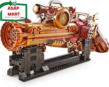Finger Rock Ideas Steampunk Mechanical Gun Weapon Building Blocks Set for Adults