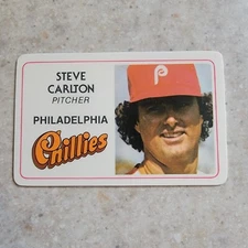 Steve Carlton 1981 Perma-Graphics Topps Credit Card Philadelphia Phillies 