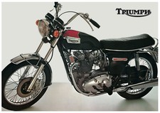 TRIUMPH Poster T150 T150V Trident 1973 Suitable to Frame