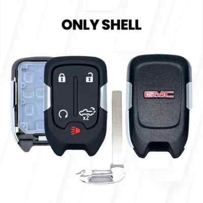 #ad #ad SHELL 2019 2022 GMC SIERRA 5 BUTTON REMOTE KEY FOB CASE SHELL REPLACEMENT OEM $22.99