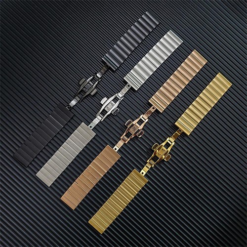 22mm Watchband Stainless Steel Watch Band Wristband Replacement O8G9 - Picture 11 of 12