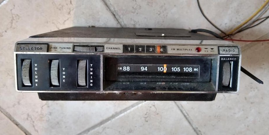 Vintage FM 8 Track Tape Player Under Dash Car Radio TP-803 FM Multiplex ...