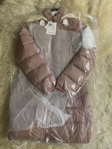 Coach Women's Long Slim Puffer Coat Size EXTRASMALL $698 Retail Price New w/ Tag - Picture 7 of 7