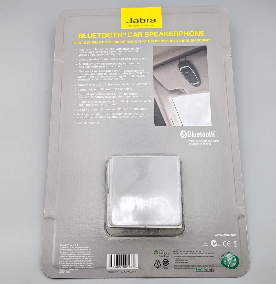 Nuevo Jabra Cruiser Bluetooth Coche Kit Altavoz 450775 Sellado Foto 3 de 4