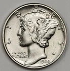 Photo of a 1944-P Mercury Dime from an eBay listing that sold on Jul 20, 2026
