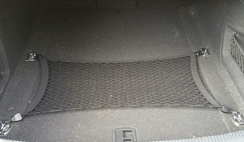 Red de carga de malla tejida estilo piso maletero trasero para AUDI A8 QUATTRO S8 2018-2025 Foto 2 de 4