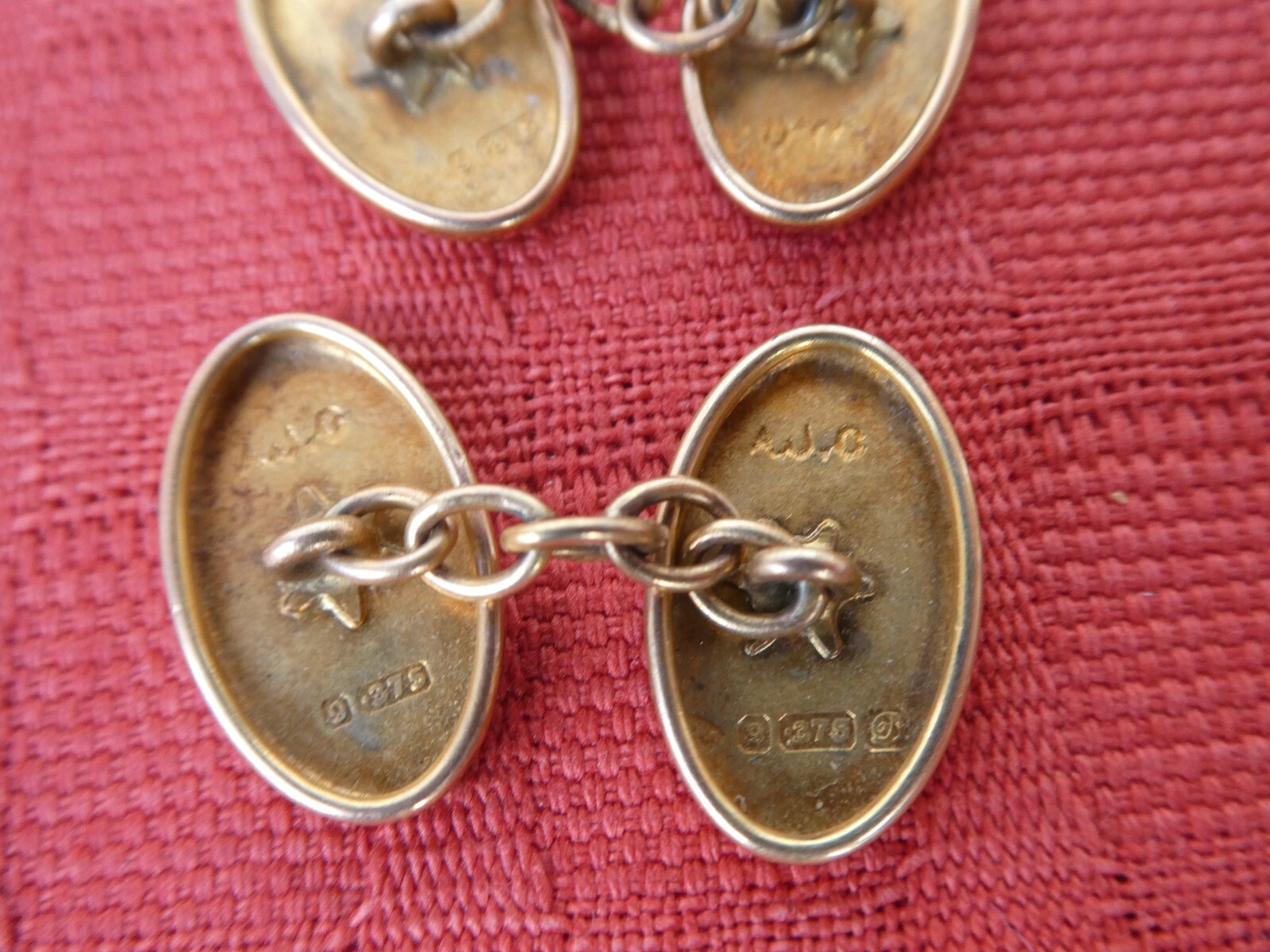 Pair of Antique Vintage Mens 9 CT Rose Gold cufflinks eBay