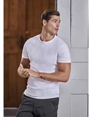 Tee Jays Herren Interlock Tee Herren Workwear Kurzarm Baumwolle T-Shirt