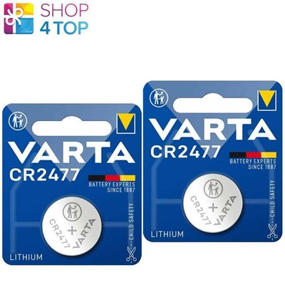 2 Varta CR2477 Lithium Coin Cell Batteries 3V No Mercury Indonesia 1 Blister New