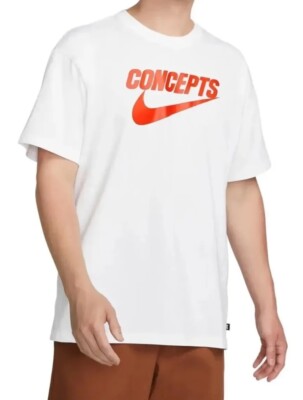 NWT Nike SB X Concepts Orange Lobster Large Loose Fit White T-Shirt DR0642-100
