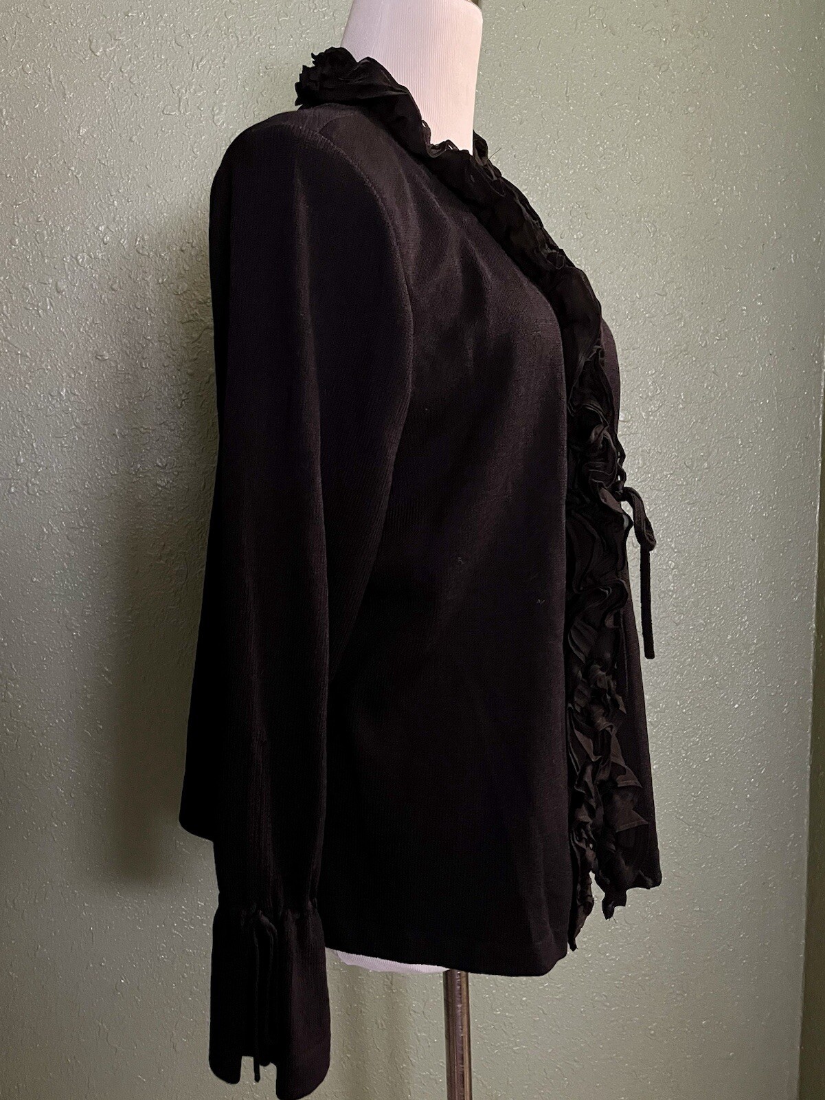 St John Essentials Ruffle Tie-Front Cardigan Swea… - image 4
