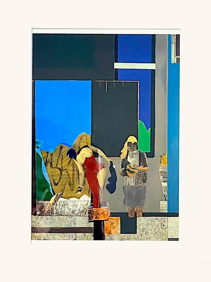 Romare Bearden SUSANNAH AT THE BATH 带框哑光艺术印刷品,11.5 x 9.5 英寸 — 第 2/4 张图片
