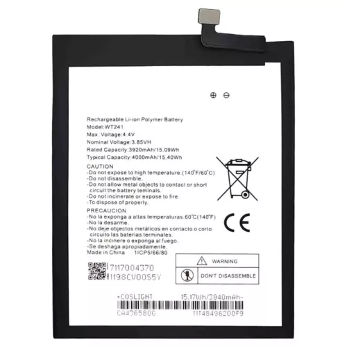 NEW 4000mAh Battery WT241 For Nokia Version 3 V TA-1153 High Capacity Replace - Picture 2 of 4