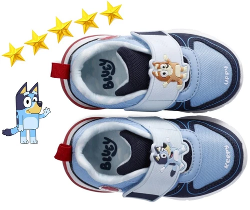 Bluey Toddler Boys SIZE 5 Light Up Slip On Sneaker BLUE Color With On/Off Switch - Picture 1 of 20