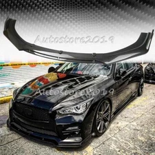 For Infiniti Q50 2014-2023 Front Bumper Lip Splitter Spoiler Kit Carbon Fiber