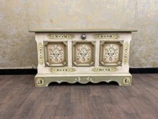 Voglauer Scarpiera Baule Cassa Cassettiera Casa di Campagna Antico Bianco Anno