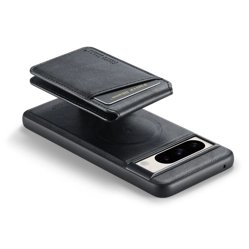 For Google Pixel 7A/8A/9A/7/8/9 Pro XL Leather Case Removable Card Holder Cover - Image 4 of 4