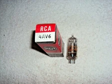 NOS RCA 4AV6 Vacuum Tube
