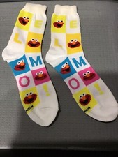 NOS New Pair ELMO Socks, Ladies. Colorful. Jim Henson.