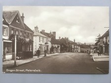 Petersfield - Dragon Street view with Sun Inn public house (Sweasey) RP postcard