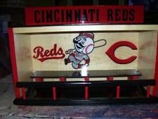 Cincinnati Reds Bobble Head display case main logos running batter customed made