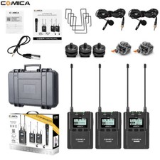 Comica CVM-WM200A 96-Channel Full Metal UHF Professional Wireless Dual Lavalier