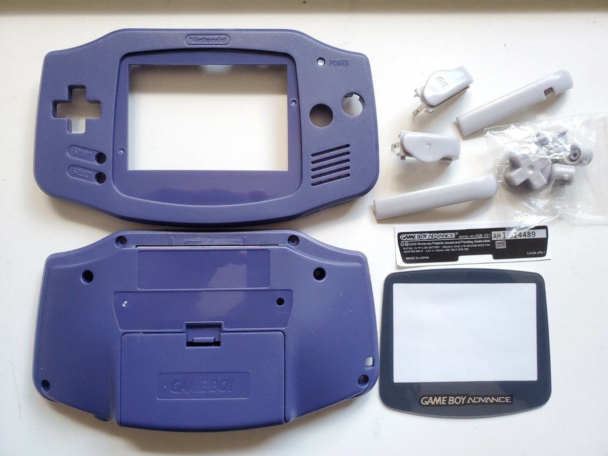 Replacement indigo purple Shell + Screen lens for Nintendo