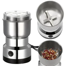 Electric Coffee Bean Grinder Nut Seed Herb Grind Spice Crusher Mill Blender