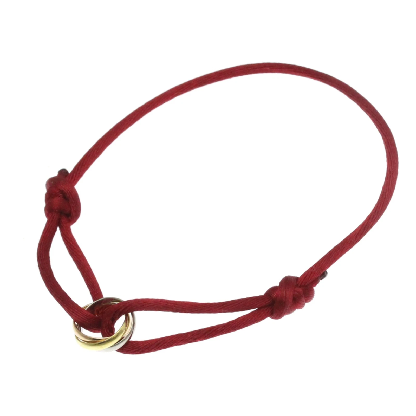 Cartier Trinity Cord Bracelet B6016700 Yellow Gold (18K),Pink Gold... BF587989