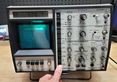 Vintage Sencore Model SC61 Oscilloscope Waveform Analyzer Powers On! *READ*