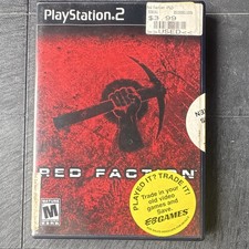 THQ Red Faction (PS2, NTSC-U/C) M Shooter Multiplayer Manual (2001)