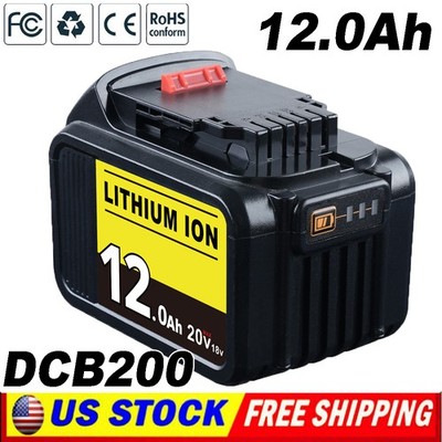for Aeboren 20 Volt XR 12.0AH Li-ion Battery DCB205-2 DCB208 DCB200-2 DCB204 US
