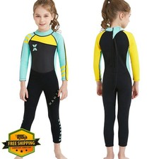 Kids 2.5mm Neoprene Full Wetsuit UV Protection Long Sleeve Swim Dive