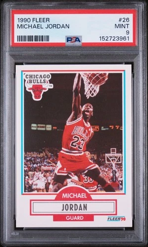 1990 FLEER #26 MICHAEL JORDAN PSA 9