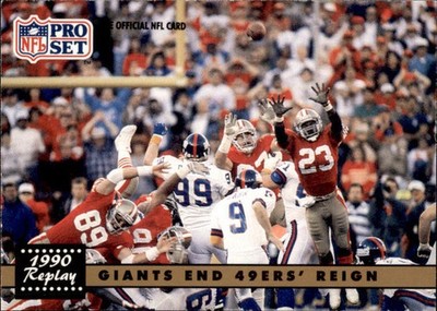 1991 NFL Pro Set Bahr´s Field Goal Puts New York in Super Bowl #342 (6025)