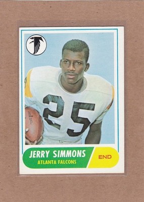 1968 TOPPS FOOTBALL JERRY SIMMONS #177 FALCONS EX+ *A43524