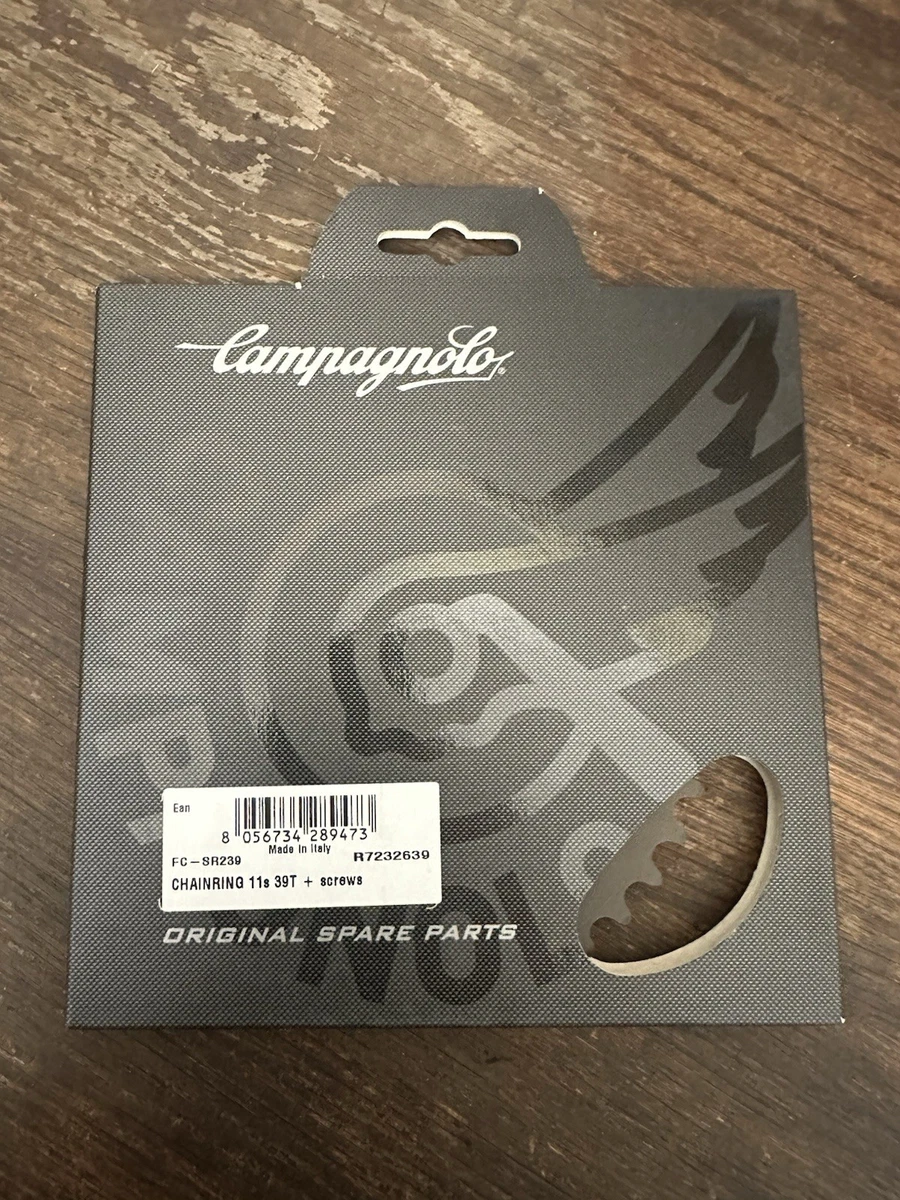 Plateau Campagnolo 135mm BCD – 39 Dents – Century Finish – NOS – 10 Vitesses – Italie