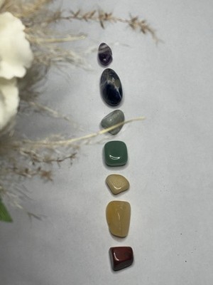 7 Chakra Mini Set Im Samtbeutel Heilsteine Meditation Yoga